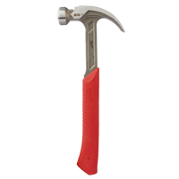 Curved Claw Smooth-Face Hammer, 20 oz., Solid Steel Handle, 14" L - Milwaukee 48-22-9080