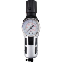 Modular Air Filter/Regulator (Gauge Included), 1/4" NPT, 145 PSI, 0.3 fl. oz. Capacity - Aurora Tools 