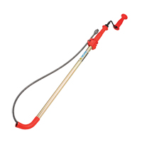 D&eacute;gorgeoir pour toilette, Manuel, Tulipe, 6' Longueur du c&acirc;ble, 1/2" Diam&egrave;tre du c&acirc;ble - Ridgid 56658