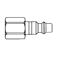 Raccords rapides - 1/2" industriel, &agrave; soupape/1 voie - Abouts, 3/8" - Topring 22.162