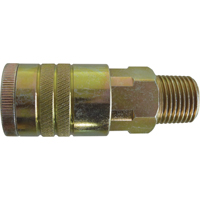 Quick Couplers - 1/2" Industrial, One Way Shut-Off - Manual Couplers, Zinc Plated Steel - Topring 22.982