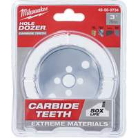 Scie &agrave; bouteur Hole Dozer avec dents au carbure, 3", Profondeur de la coupe 1-63/100", Carbure - Milwaukee 49-56-0734CAN