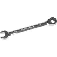 SAE Ratcheting Combination Wrench, 12 Point, 1/2", Chrome Finish - Aurora Tools 