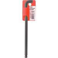 Long-Arm Hex Key Wrench, Ball End, 6 mm x 139 mm L, L Shape - Bondhus 16568-BON