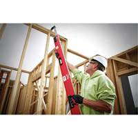 RedStick Expandable Level, I-Beam, 12' L, Aluminum, 3, Magnetic - Milwaukee MLXP712