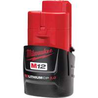 M12 Redlithium 3.0 Compact Battery Pack, Lithium-Ion, 12 V, 3.0 Ah - Milwaukee 48-11-2430