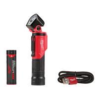 Lampe de poche pivotante USB, DEL, 500 lumens, Piles Rechargeable - Milwaukee 2113-21