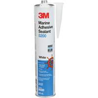 Adh&eacute;sif &eacute;tanche de calibre marin 5200, 378 ml, Blanc - 3M 5200-CART-WHT