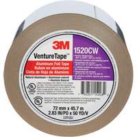 Ruban en aluminium Venture Tape, &eacute;paisseur 1,8 mils, 72 mm (3") x 45,7 m (150') - 3M 1520CW.NT-H024