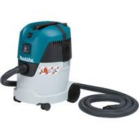 L Class Push & Clean Compact Dust Extractor, Wet-Dry, 1.34 HP, 6.6 US Gal. (25 Litres) - Makita VC2512L