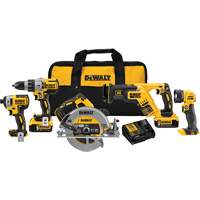 Trousse de 5 outils sans fil Max XR, Lithium-ion, 20 V - DEWALT DCK594P2