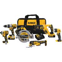 Trousse de 6 outils sans fil Max XR, Lithium-ion, 20 V - DEWALT DCK694P2