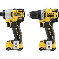 Trousse de perceuse et de tournevis &agrave; percussion &agrave; moteur sans balai Xtreme, Lithium-ion, 12 V - DEWALT DCK221F2