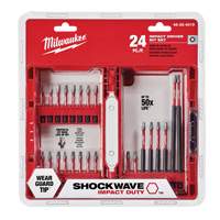 Shockwave Impact Duty Driver Bit Set, 24 Pcs., Square - Milwaukee 48-32-5126CAN