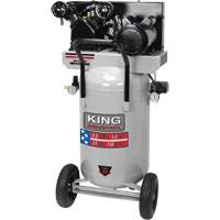 Compresseur &agrave; air, &eacute;lectrique, 24 gal. (29 gal. US), 150 PSI, 120/1/240/1 V - King Canada KC-3124V2
