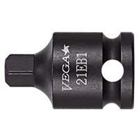 Adaptateur pour douille, Chocs, Prise 3/8", Douille 1/2", 1,5" lo, Clavette - Vega 23EP1