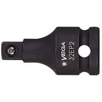 Adaptateur pour douille, Chocs, Prise 1/2", Douille 1/4", 1,25" lo, Sph&eacute;rique - Vega 31EB2