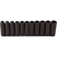 Jeu de douilles longues, 11 Mcx, Chocs, Prise de 1/2", Profond - Vega 336M11