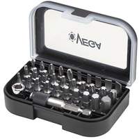 Driver Bit Set, 32 Pcs., Hex/Phillips/Slotted/Square/Torx&reg; - Vega V32-1P