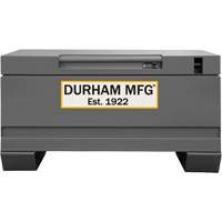 Boîte de rangement pour le chantier, 32" x 19" x 17-13/16", Acier, Gris - Durham Manufacturing JSC-193218-94T-D719