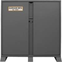 Armoire de rangement avec tablettes pour le chantier, Acier, 47,5 pi³, Gris - Durham Manufacturing JSC-246061-94T-D719
