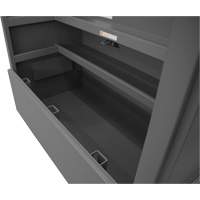 Boîte de rangement pour le chantier, style piano, 60-1/2" la x 34-3/4" p x 49-3/8" h, Gris - Durham Manufacturing JSCPB-316050-94T-D720