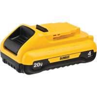 Max* Compact Battery Pack, Lithium-Ion, 20 V, 4 Ah - DEWALT DCB240
