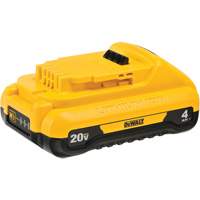 Max* Compact Battery Pack, Lithium-Ion, 20 V, 4 Ah - DEWALT DCB240
