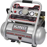 Compresseur &agrave; air sans huile, &eacute;lectrique, 2 gal. (2,4 gal. US), 125 PSI, 120/1 V - King Canada KC-2020A