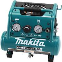 Compresseur d'air s&eacute;rie Quiet, &eacute;lectrique, 1 gal. (1,2 gal. US), 135 PSI, 120/1 V - Makita MAC100Q