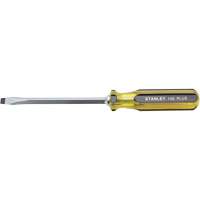 100 PLUS&reg; Standard Slotted Tip Screwdriver, 5/16" Tip, Square, 11-1/8" L, Plastic Handle - Proto 66-176-A