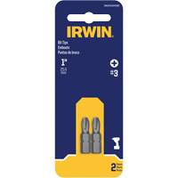 Insert Bits, Phillips, #3, 1/4" Drive - Irwin IWAF21PH32