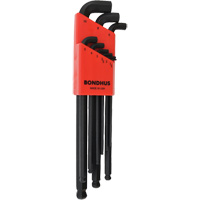 Stubby Ball End Hex Key Set, 9 Pcs., Metric - Bondhus 16599-BON