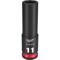 Douille Shockwave Impact Duty, Puissance, 11 mm, Prise 3/8", 6 pans, Profond - Milwaukee 49-66-6153