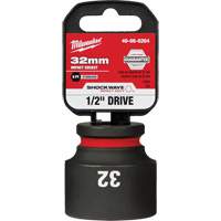 Shockwave Impact Duty Socket, Power, 32 mm, 1/2" Drive, 6 Points - Milwaukee 49-66-6264