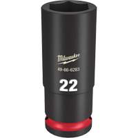 Shockwave Impact Duty Socket, Power, 22 mm, 1/2" Drive, 6 Points, Deep - Milwaukee 49-66-6283