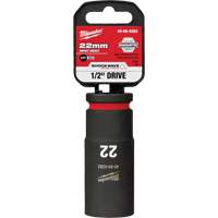 Shockwave Impact Duty Socket, Power, 22 mm, 1/2" Drive, 6 Points, Deep - Milwaukee 49-66-6283