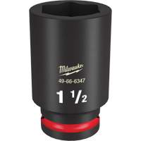 Douille Shockwave Impact Duty, Puissance, 1-1/2", Prise 3/4", 6 pans, Profond - Milwaukee 49-66-6347