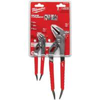 6" & 10" Comfort Grip Straight Jaw Pliers Set, 2 Pieces - Milwaukee 48-22-6330