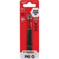 Shockwave Impact Duty Screwdriver Bit, Phillips, #2 Tip, 1/4" Drive Size, 3-1/2" Length - Milwaukee 48-32-4662CAN