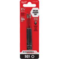 Shockwave Impact Duty Screwdriver Bit, Square, #1 Tip, 1/4" Drive Size, 3-1/2" Length - Milwaukee 48-32-4670CAN