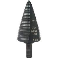 Foret &eacute;tag&eacute; &agrave; trous multiples no 12, 7/8" - 1-3/8", Incr&eacute;ments de 1/16", Acier rapide - Greenlee GSB12