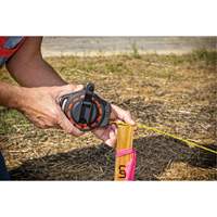 Steel Construction Long Tape Measure, 3/8" x 100', 1/8"/1 mm Graduations - Lufkin By Crescent ST100-07