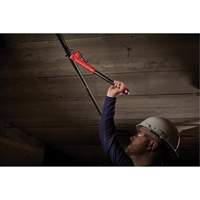 Cheater Adaptable Pipe Wrench, 2-1/2" Jaw Capacity, 18"/24"/10" Long, Powder Coated Finish, Ergonomic Handle - Milwaukee 48-22-7314