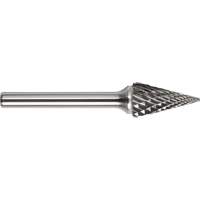 DRILLCO Magnum Double Cut Solid Carbide Burr, SM-5, 1/2" Dia., 1/4" Shank, 7/8" Depth of Cut - Walter Surface Technologies 7M132ADC
