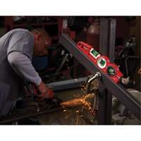 Niveau torpille moul&eacute; sous pression verrouillable avec fiole 360 degr&eacute;s, 10" lo, Aluminium, 3 fioles, Magn&eacute;tique - Milwaukee 48-22-5210