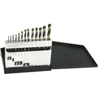 Jeu de forets m&eacute;triques courts DRILLCO, 13 morceaux, Acier rapide - Walter Technologies Pour Surface 800A13