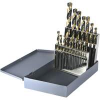 Jeu de forets m&eacute;triques courts DRILLCO, 19 morceaux, Acier rapide - Walter Technologies Pour Surface 800A19