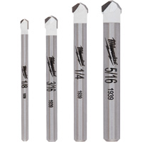 Natural Stone Bit Set, 4 Pieces, Carbide - Milwaukee 48-20-8998