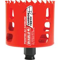 Scie cloche pour bois et m&eacute;tal, 3", Profondeur de la coupe 2-3/8", Carbure - Diablo DHS3000CT
